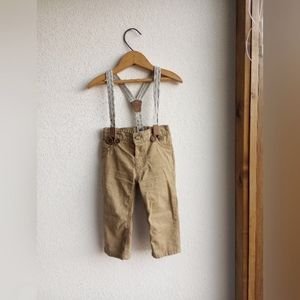 Boy Suspender Pants